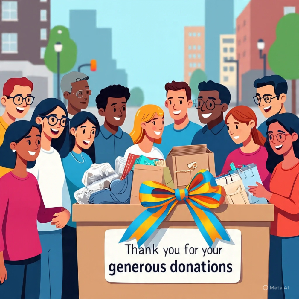 Thank you for generous donations